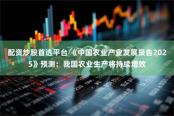 配资炒股首选平台 《中国农业产业发展报告2025》预测：我国农业生产将持续增效